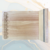 Ligne d'Œufs de Pâques Plateau à Fromage en Bois avec 4 Couteaux de Service à personnaliser