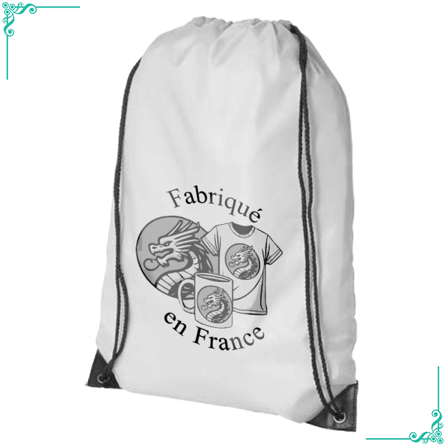 Bunte Tasche mit Logo oder persönlichem Foto in Schwarz und Weiß