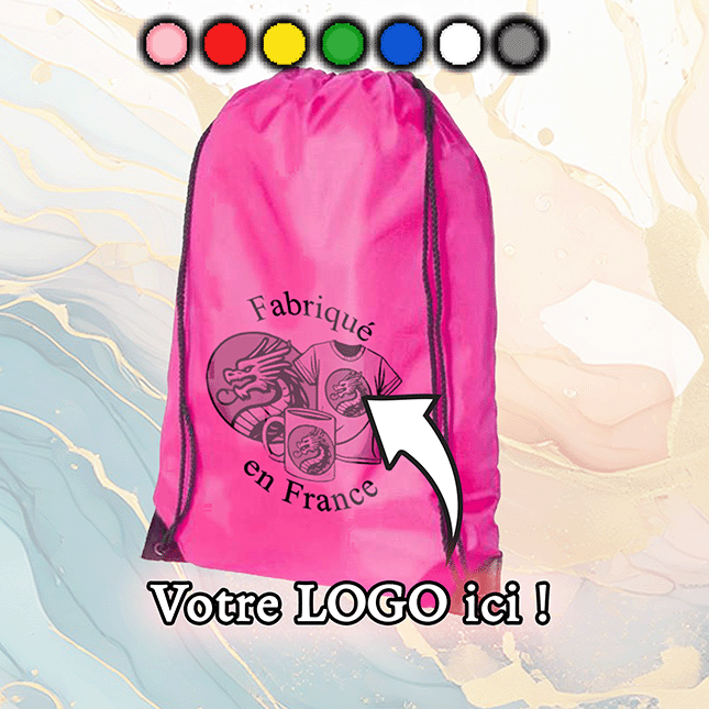 Bunte Tasche mit Logo oder persönlichem Foto in Schwarz und Weiß