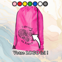 Sac coloré avec Logo ou Photo personnalisée en noir et blanc
