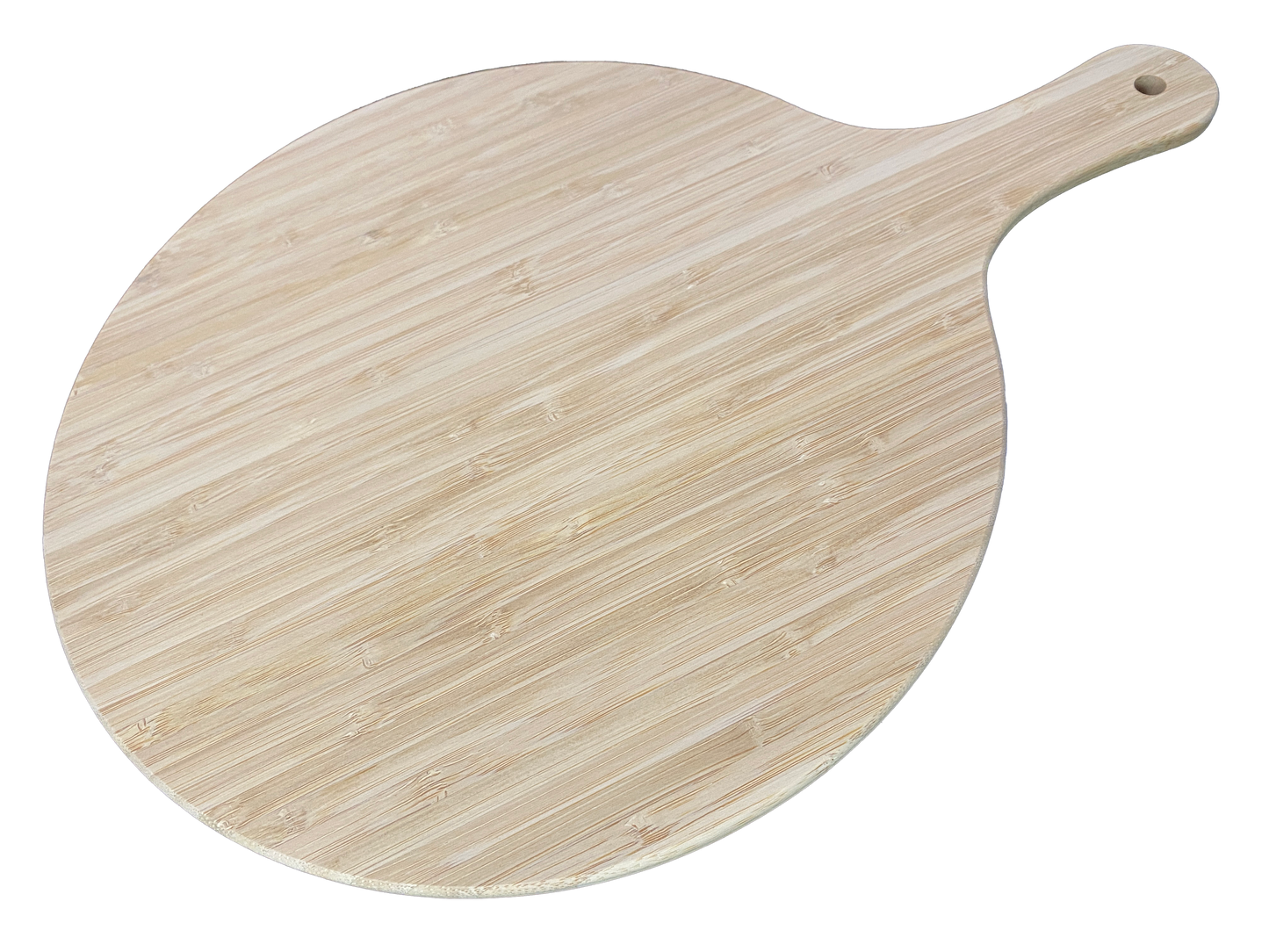 Tulips Planche à Pizza en Bambou Ø31 cm avec Poignée et Cordelette en Jute à personnaliser