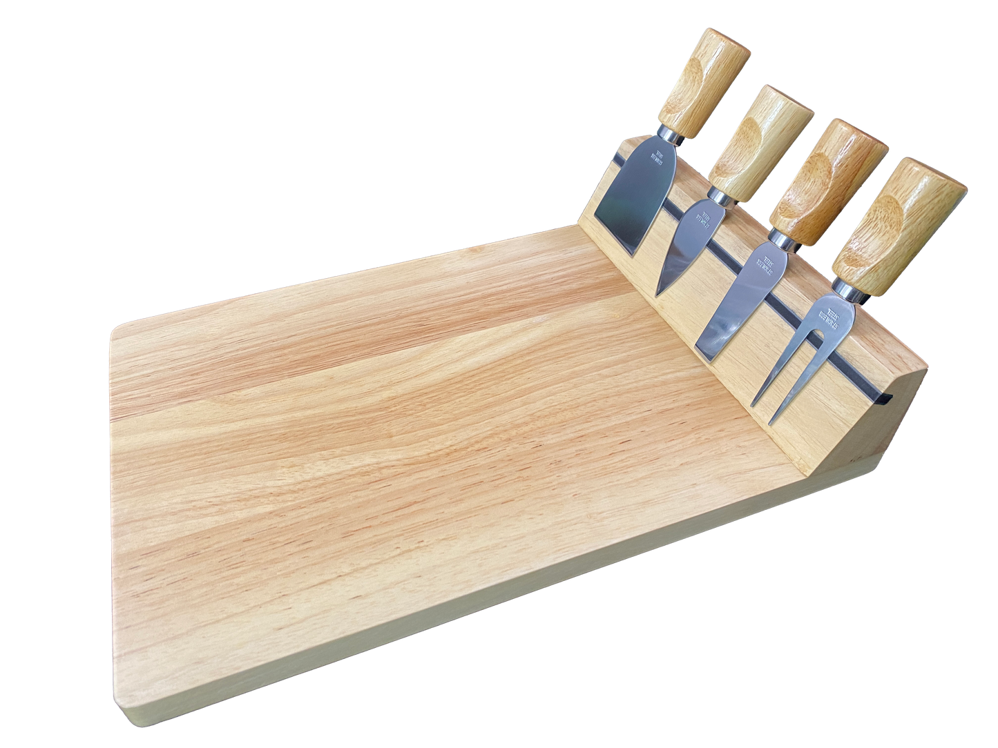 Lapin Carotte Plateau à Fromage en Bois avec 4 Couteaux de Service à personnaliser