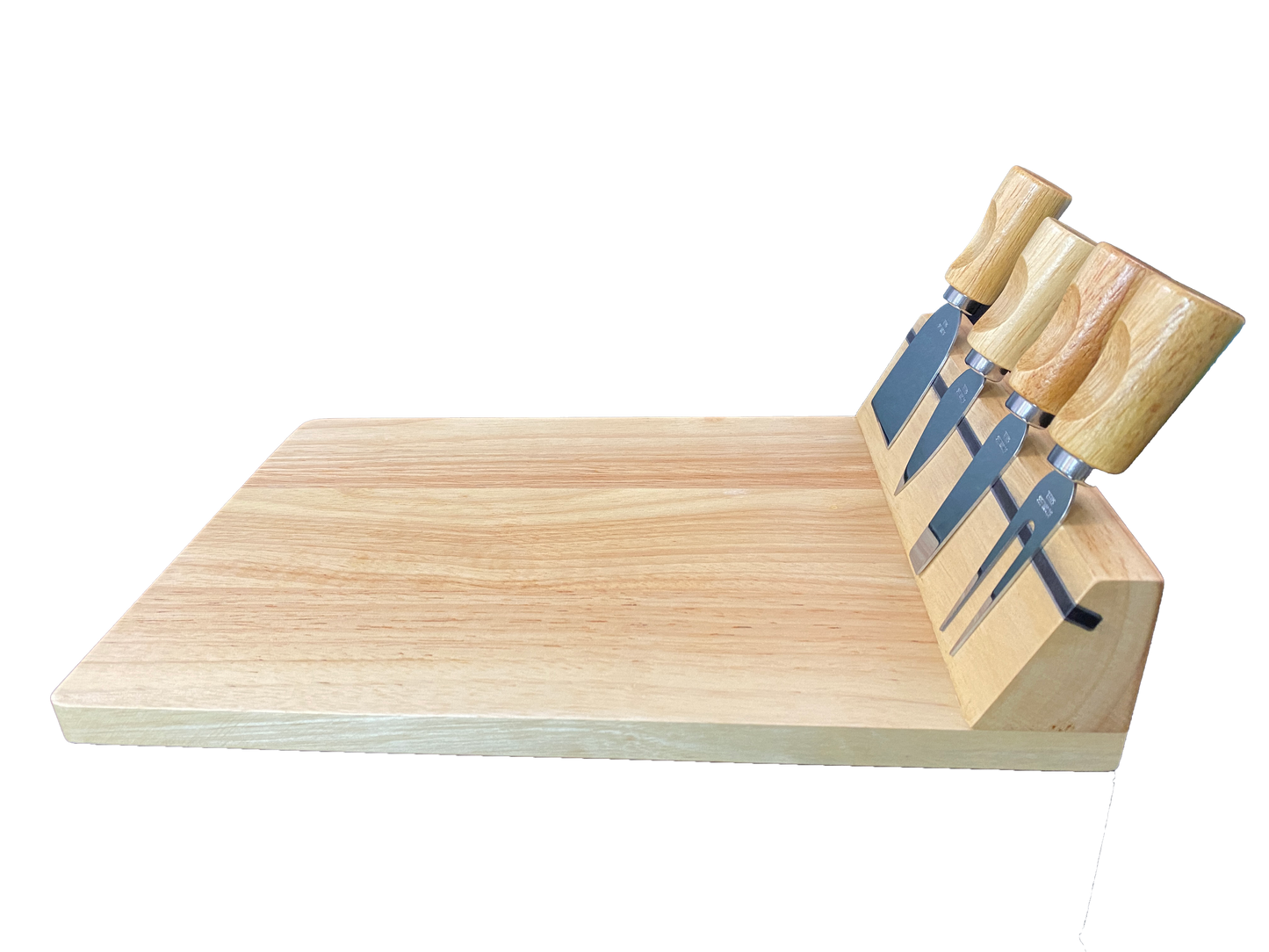 Lapin Carotte Plateau à Fromage en Bois avec 4 Couteaux de Service à personnaliser