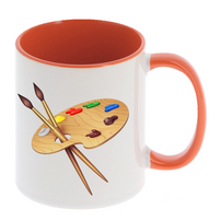 Mug personnalisé prénom - Artiste Pinceau et Palette - Pour les Petits Créateurs