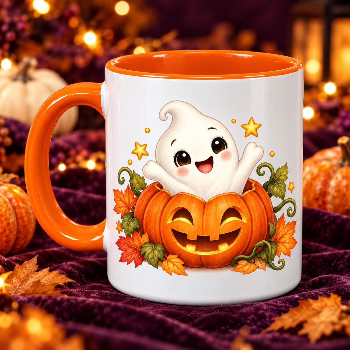 Personalisierte Halloween-Namenstasse — 4 Motive — Produktfoto