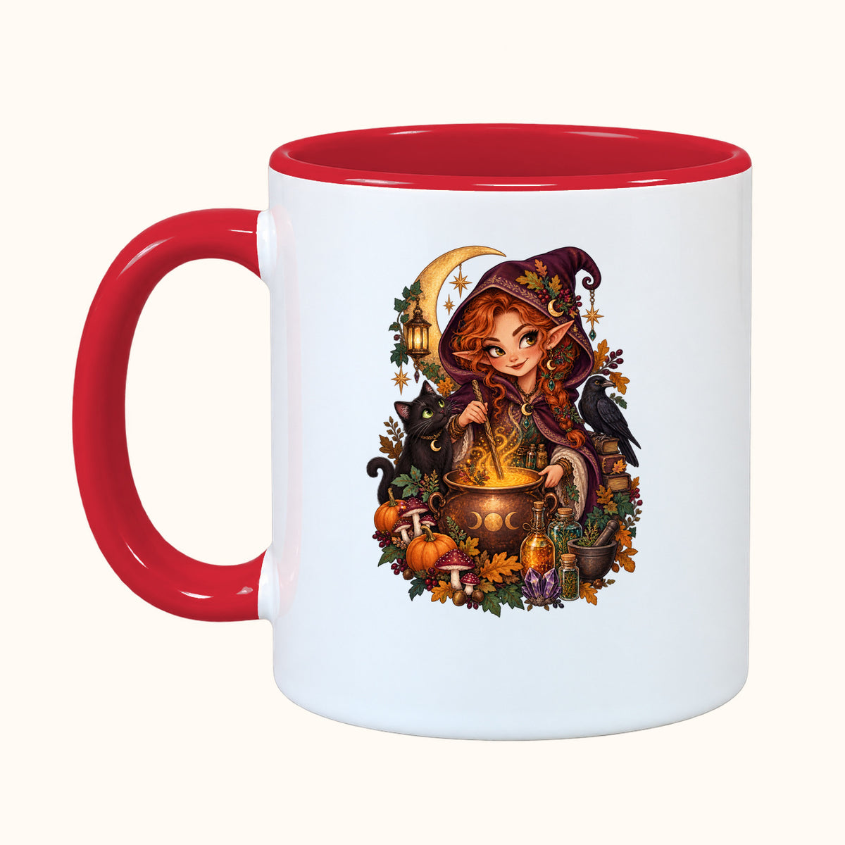 Personalized fantasy Halloween mug — orc, troll, elf and goblin — view 5