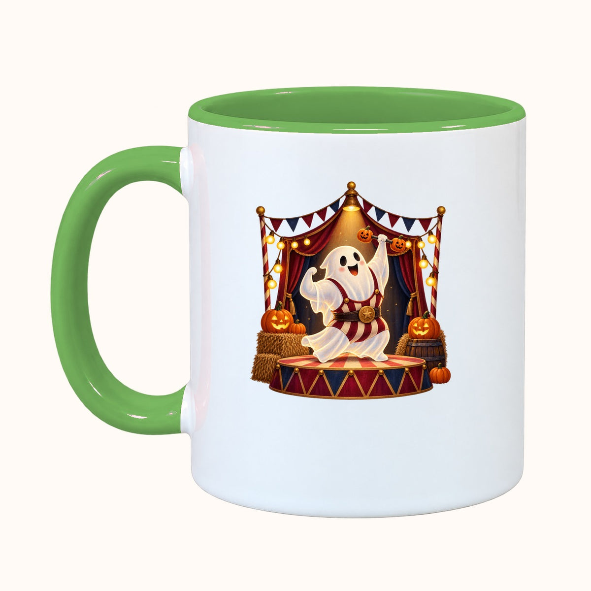 Taza de carnaval embrujado personalizada con nombre — 4 ilustraciones — vista 6