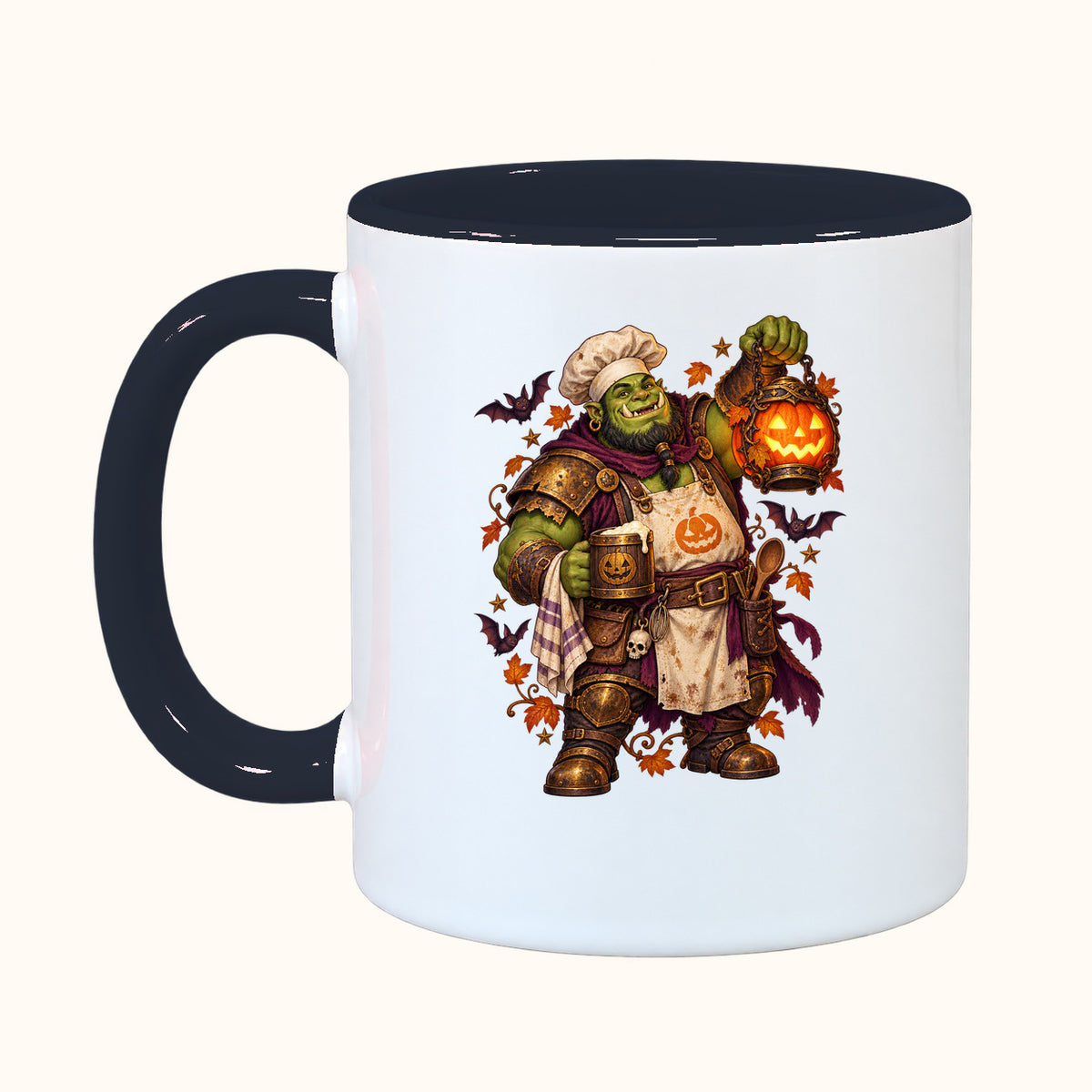 Personalized fantasy Halloween mug — orc, troll, elf and goblin — view 12
