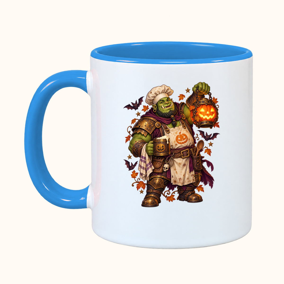 Personalized fantasy Halloween mug — orc, troll, elf and goblin — view 13