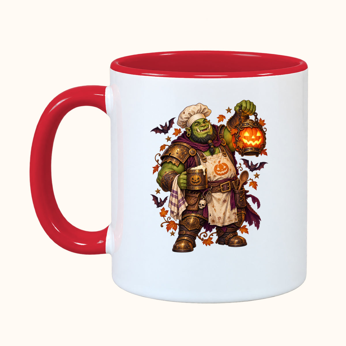 Personalized fantasy Halloween mug — orc, troll, elf and goblin — view 16