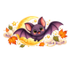 Mond und Fledermaus